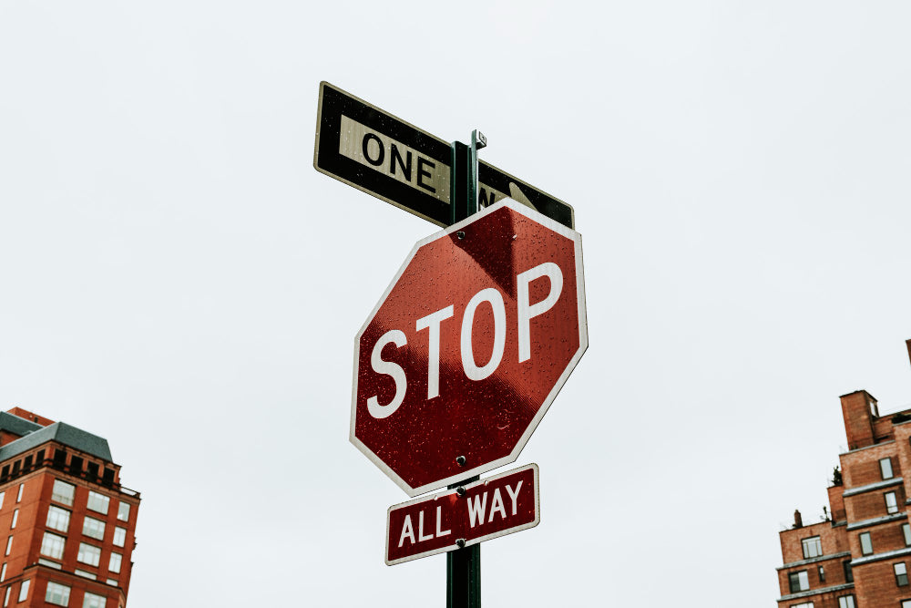 How far can we park from the stop sign?