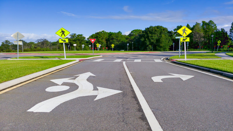 What does the traffic sign dip mean?