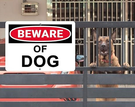 Do beware of dog signs deter burglars?