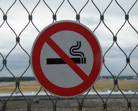 Where are no smoking signs required?
