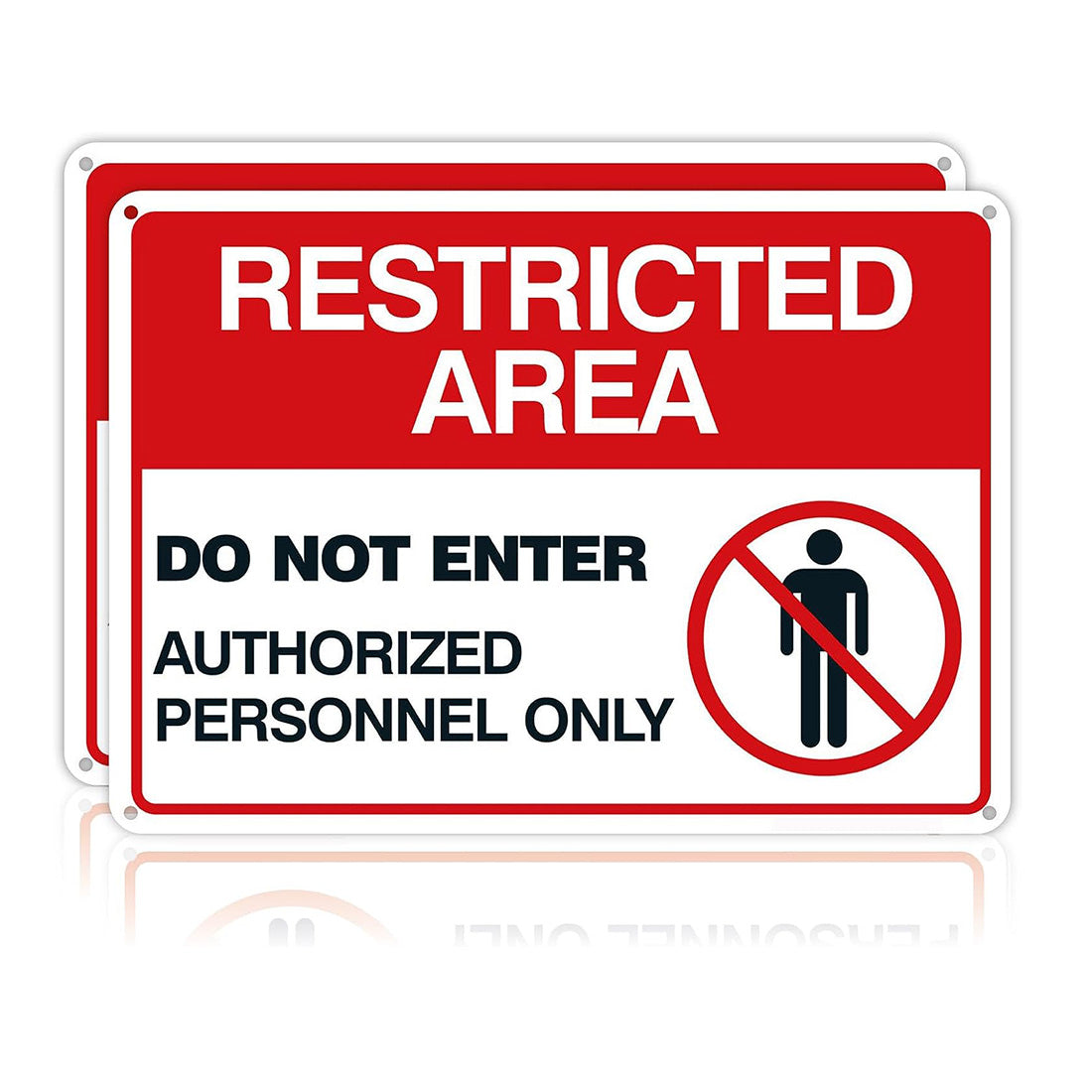 Do Not Enter - Authorized Personnel Only Sign - 10x14 - 40 Mil - Aluminum