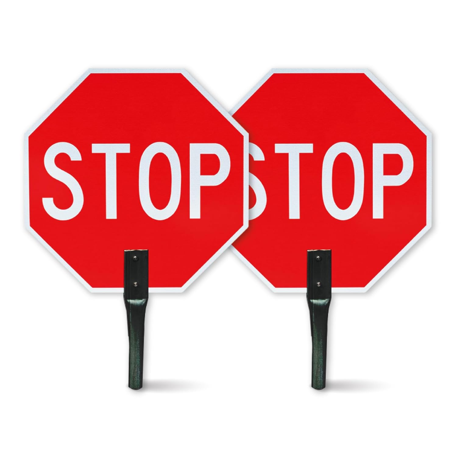 18x18 Hand held Stop Signs - 60 MIL - Aluminum