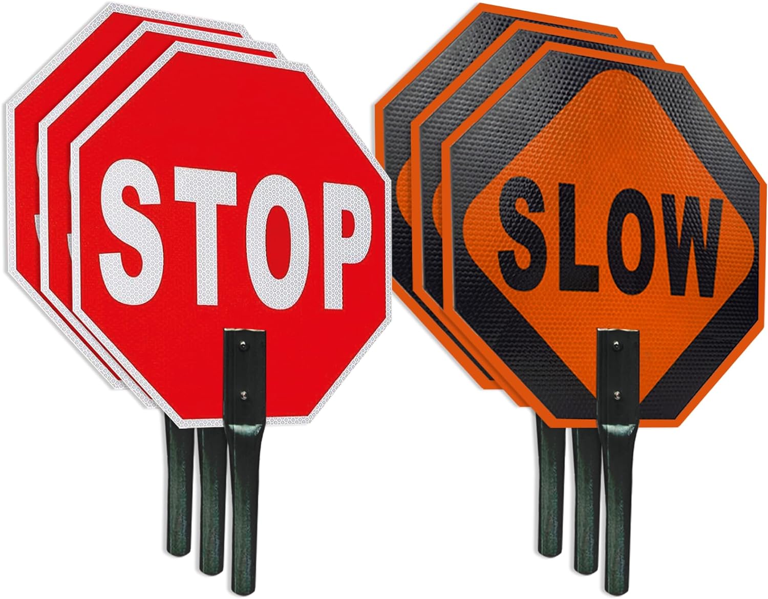 18x18 Stop and Slow Sign - 60 MIL - Aluminum