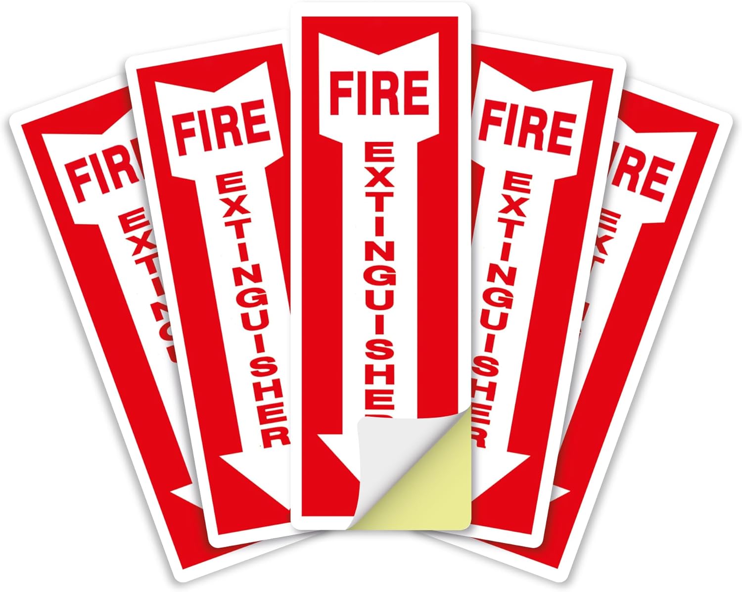 Fire Extinguisher Sign - 12x4 - 5 MIL - Sticker