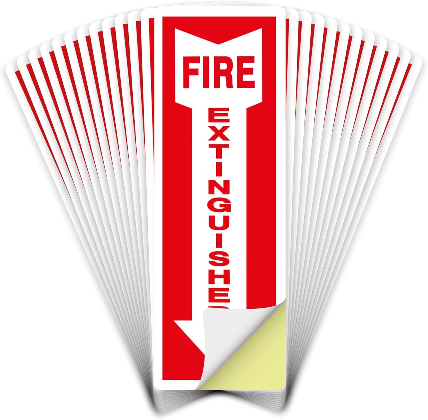 Fire Extinguisher Sign - 12x4 - 5 MIL - Sticker
