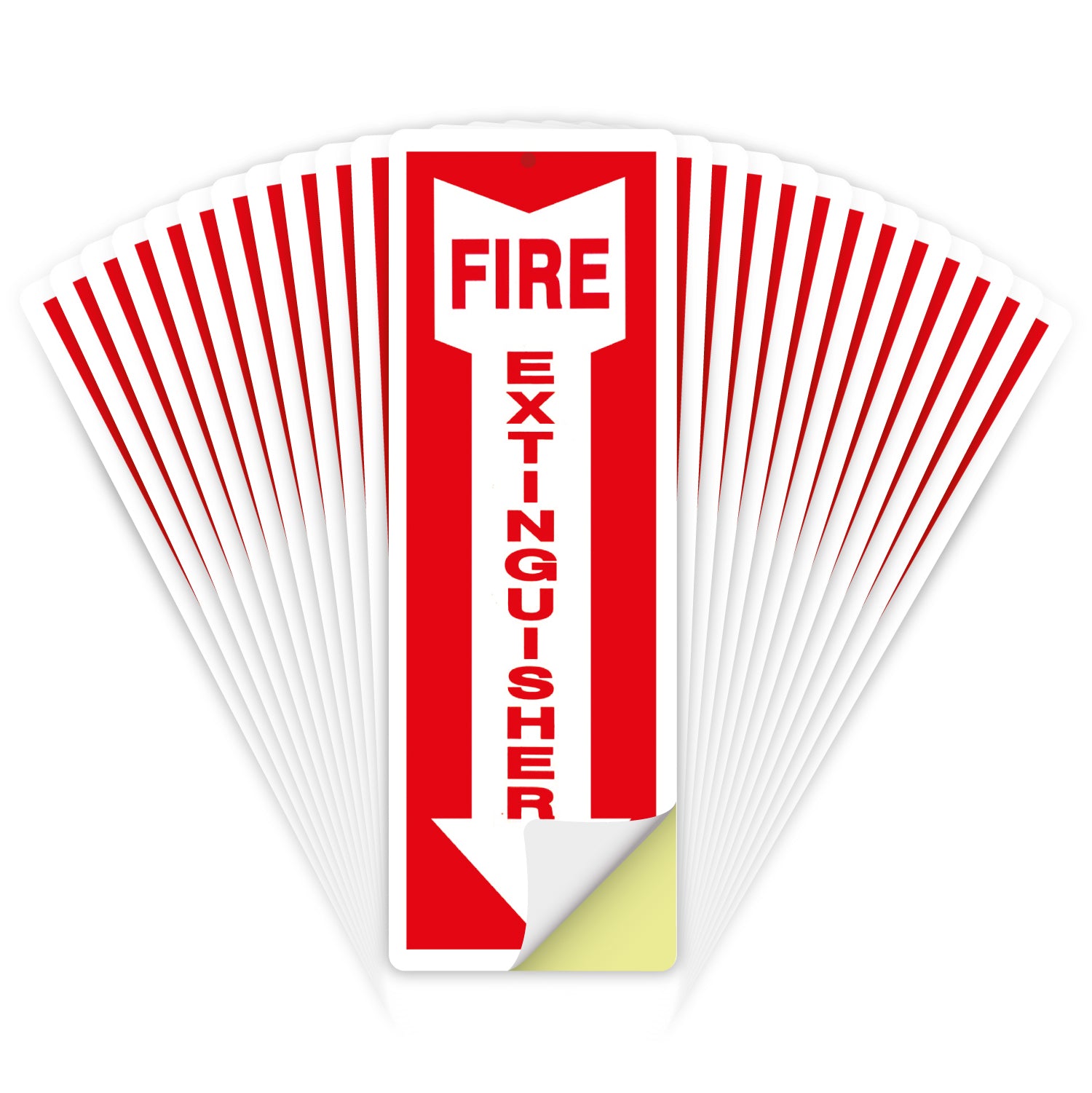Fire Extinguisher Sign - 12x4 - 5 MIL - Sticker