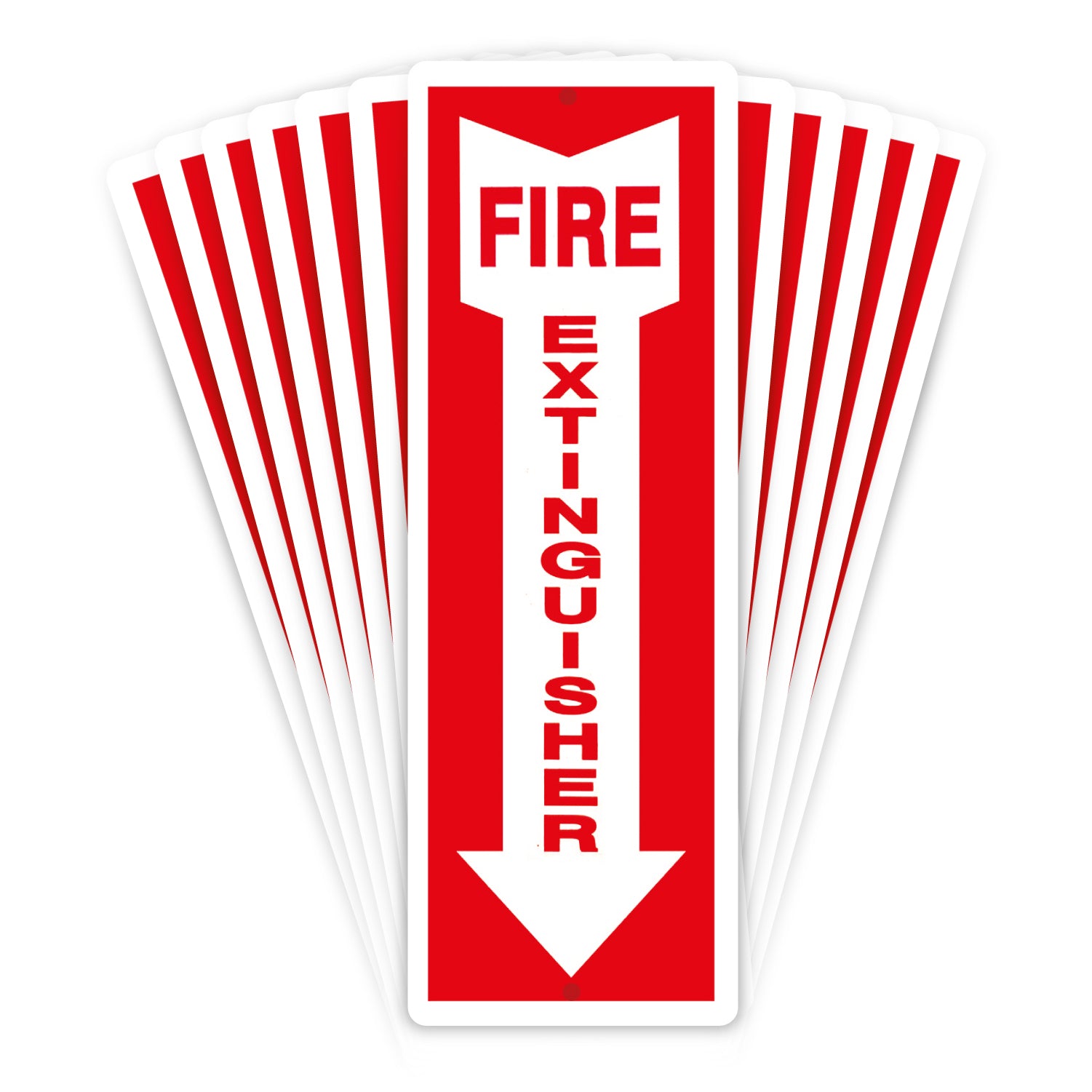 Fire Extinguisher Sign - 12x4 - 40 MIL - Vinyl