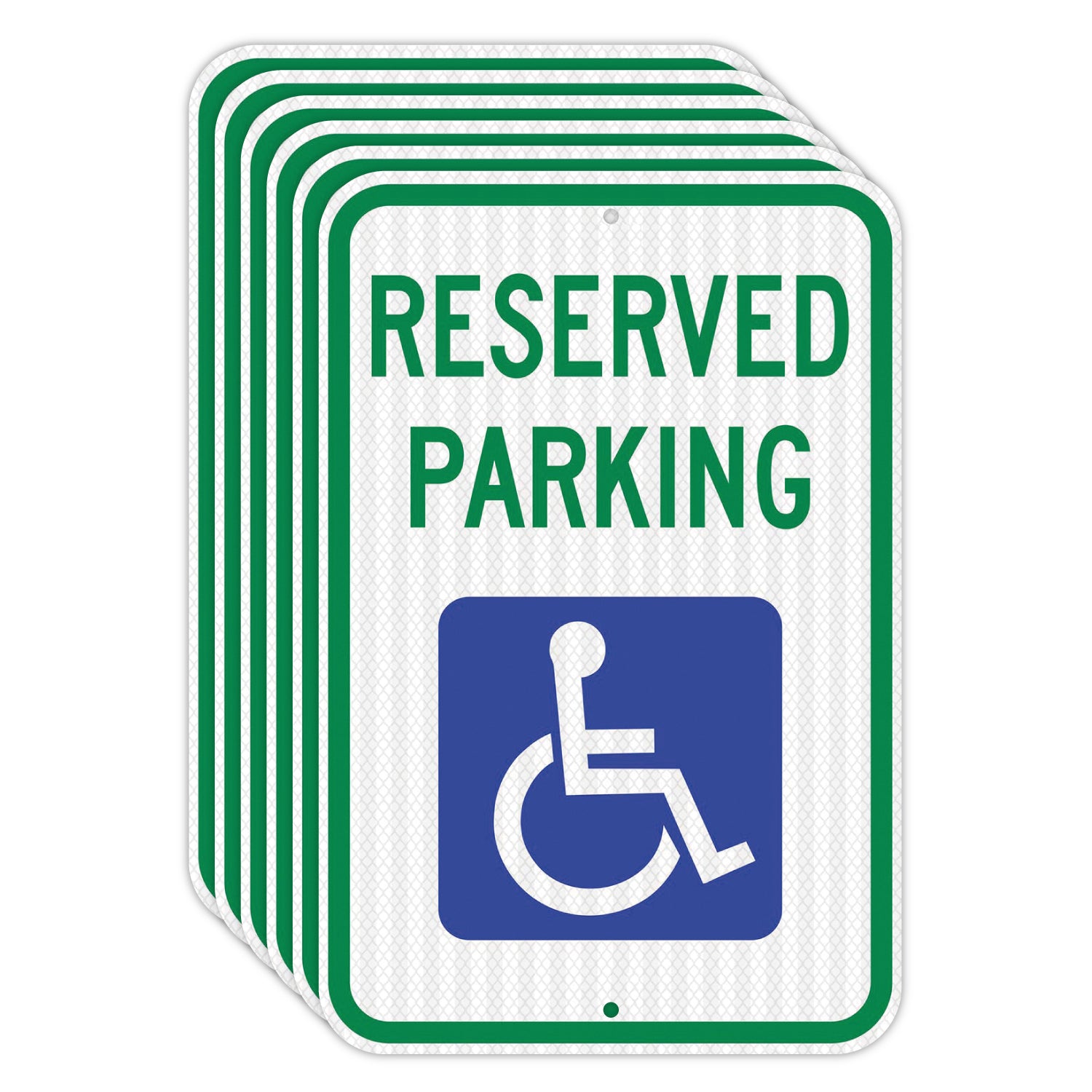 Handicap Parking Sign 12x18 - 60 MIL - Aluminum