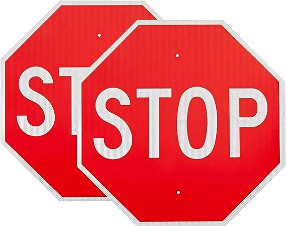 12x12 Inch Stop Sign - 40 MIL - Aluminum