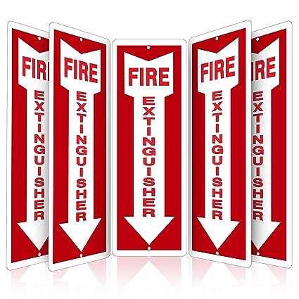 Fire Extinguisher Sign - 12x4 - 40 MIL - Vinyl
