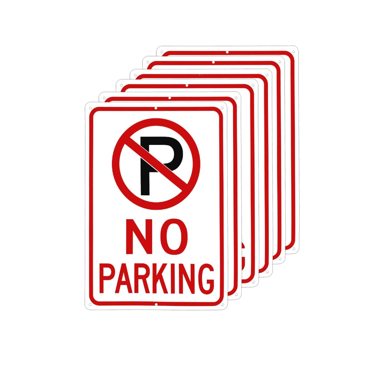 10x14 No Parking Sign - 40 MIL - Aluminum
