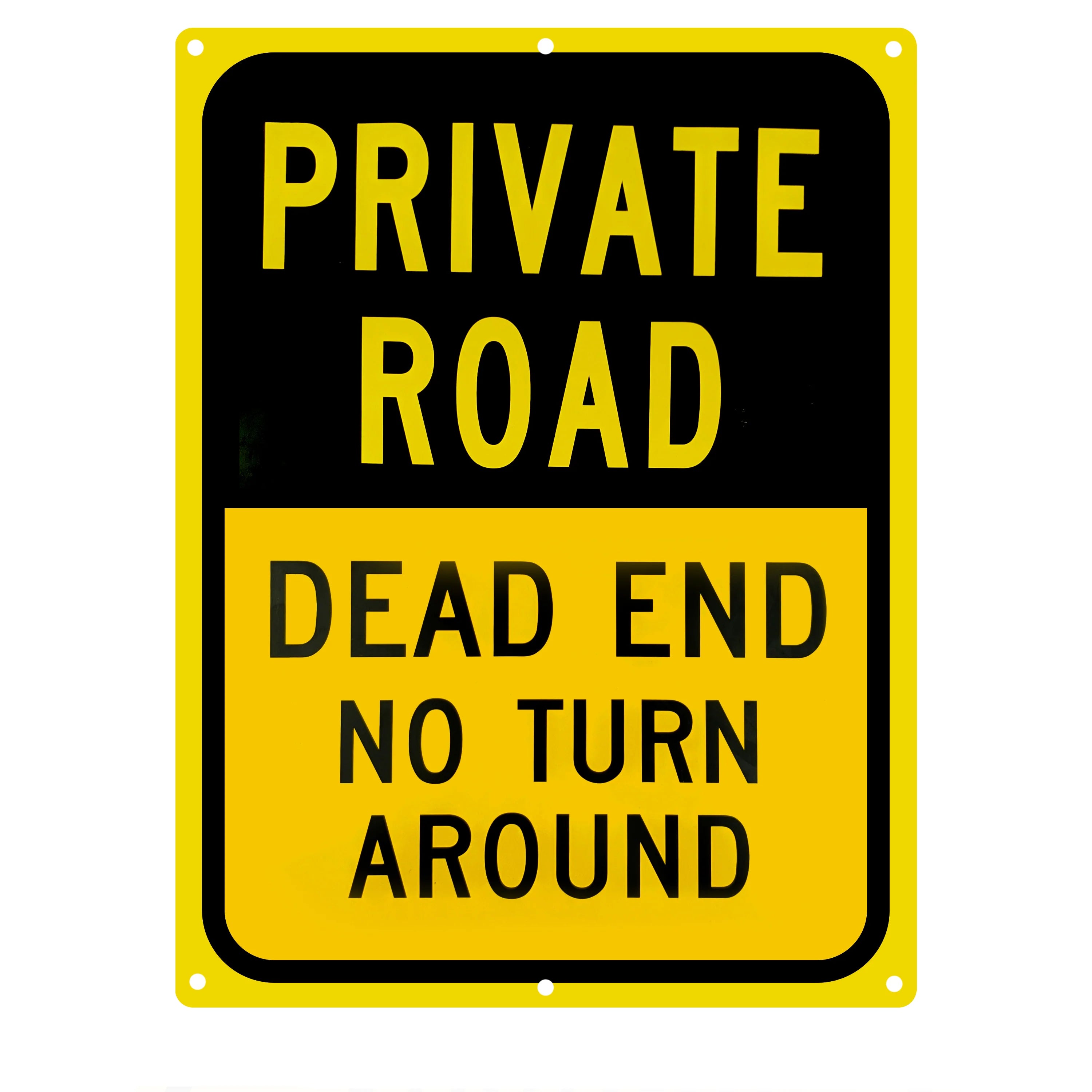 Private Road Sign Dead End No Turn Around – Private Signs