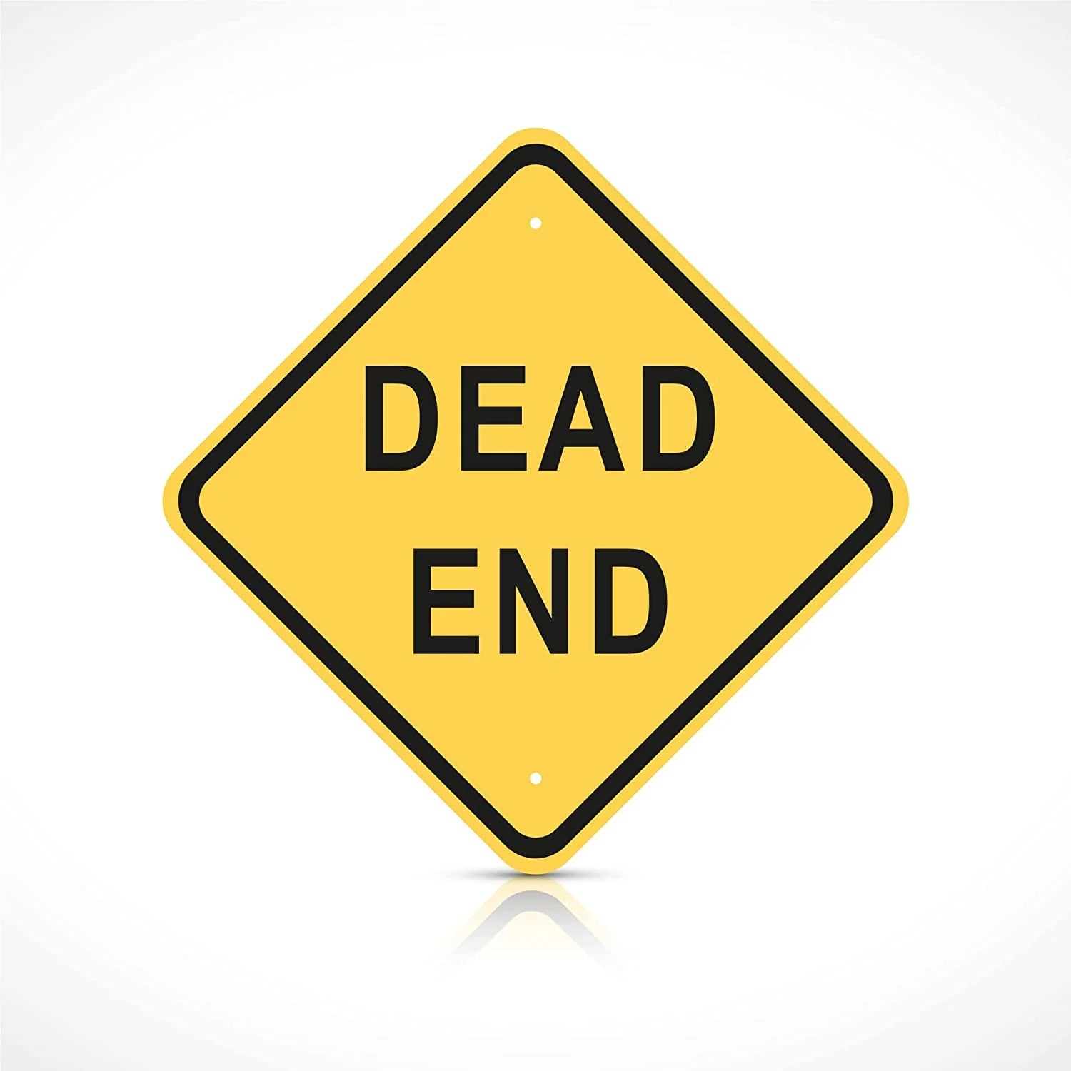 Dead End Road Sign 18” X 18” Aluminum