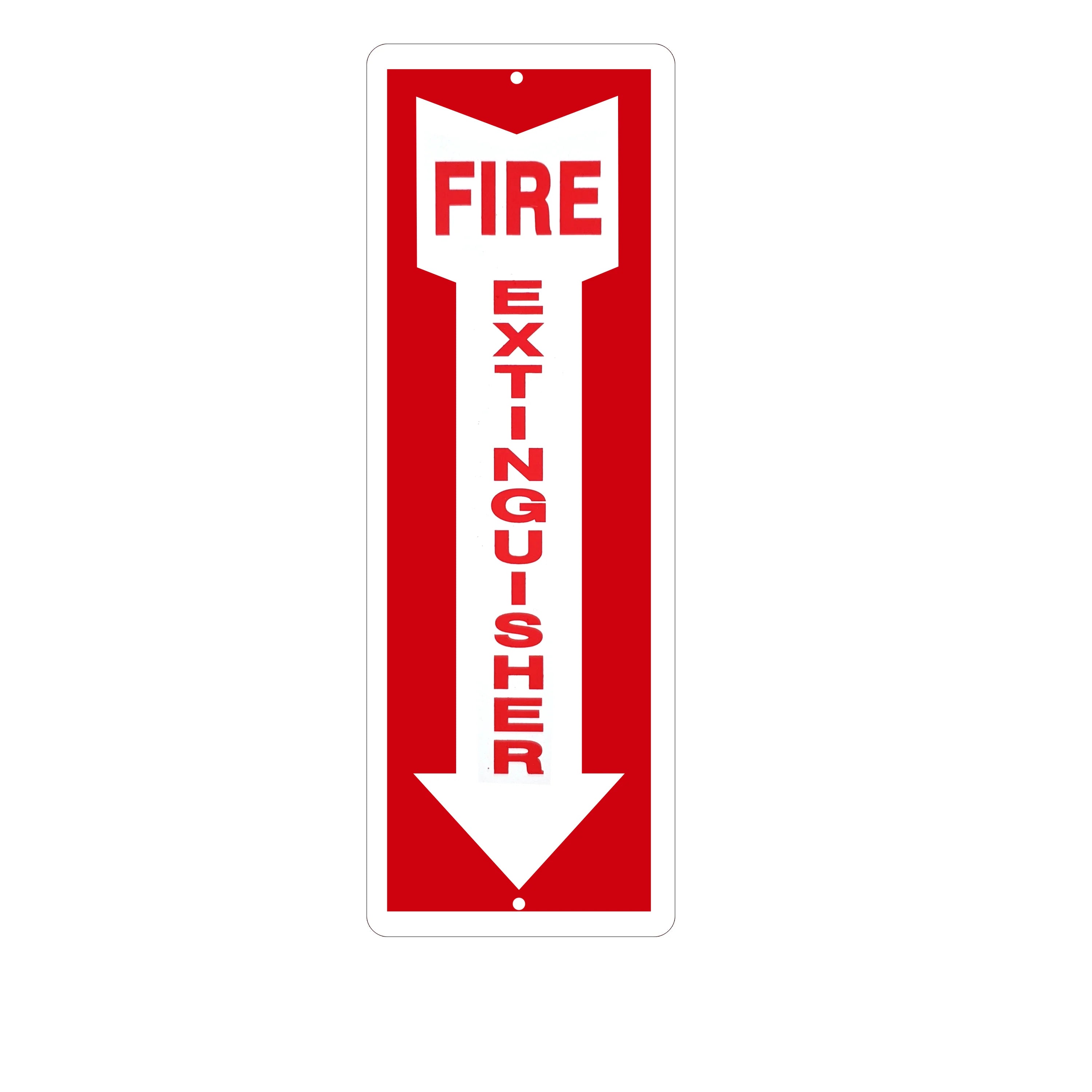 Fire Extinguisher Sign - 12x4 - 40 MIL - Aluminum