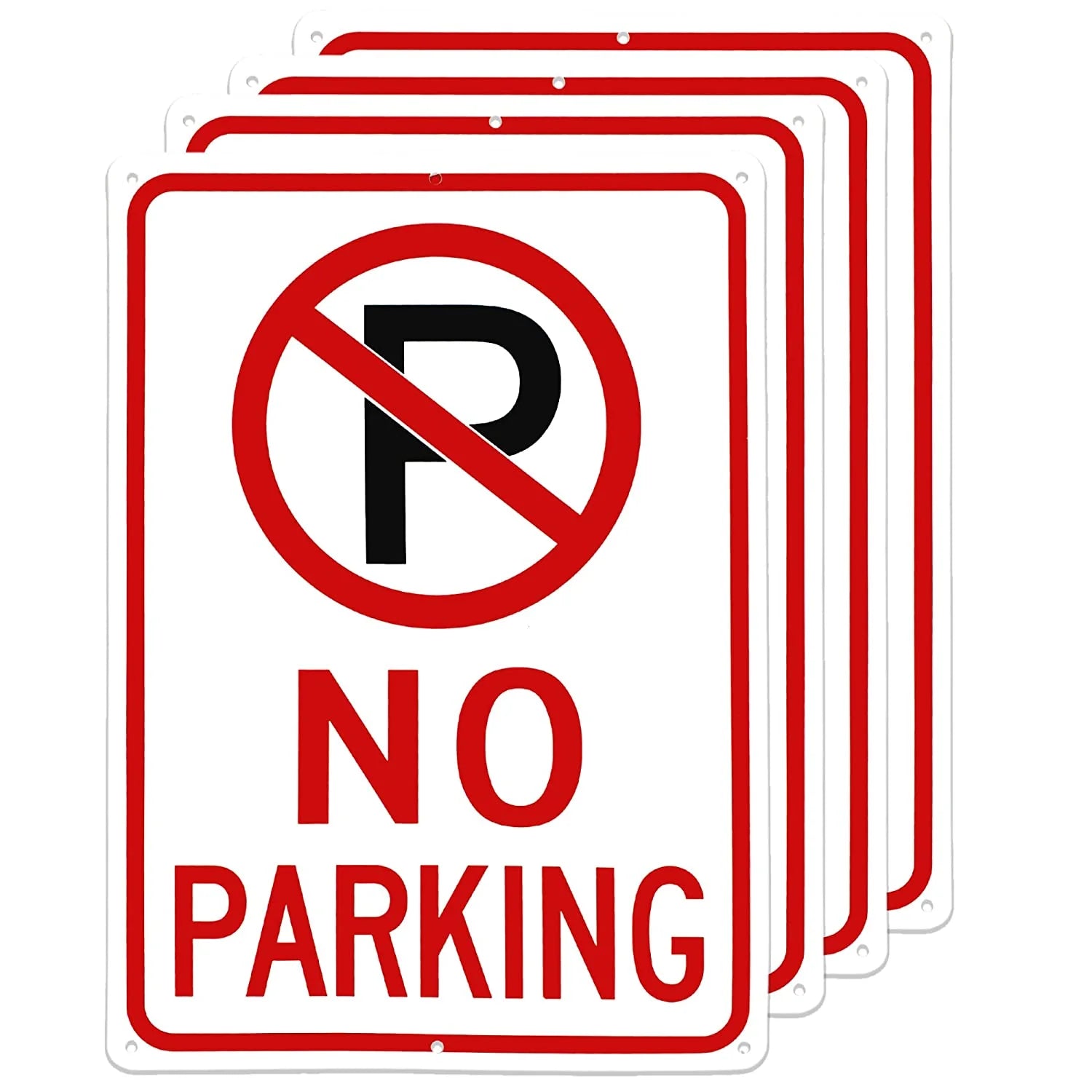 10x14 No Parking Sign - 40 MIL - Aluminum