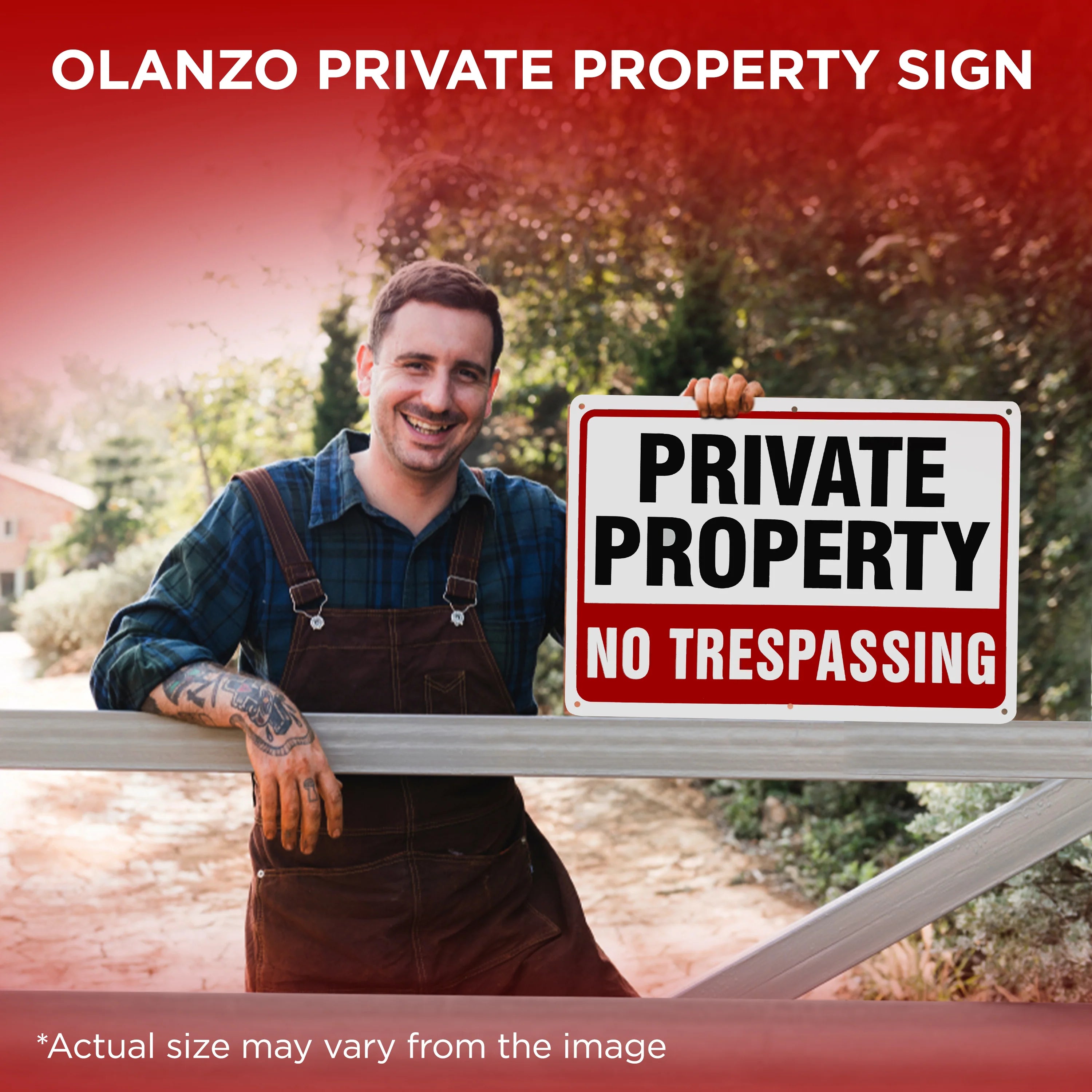 No Trespassing Signs for Private Property 10x7 Aluminum
