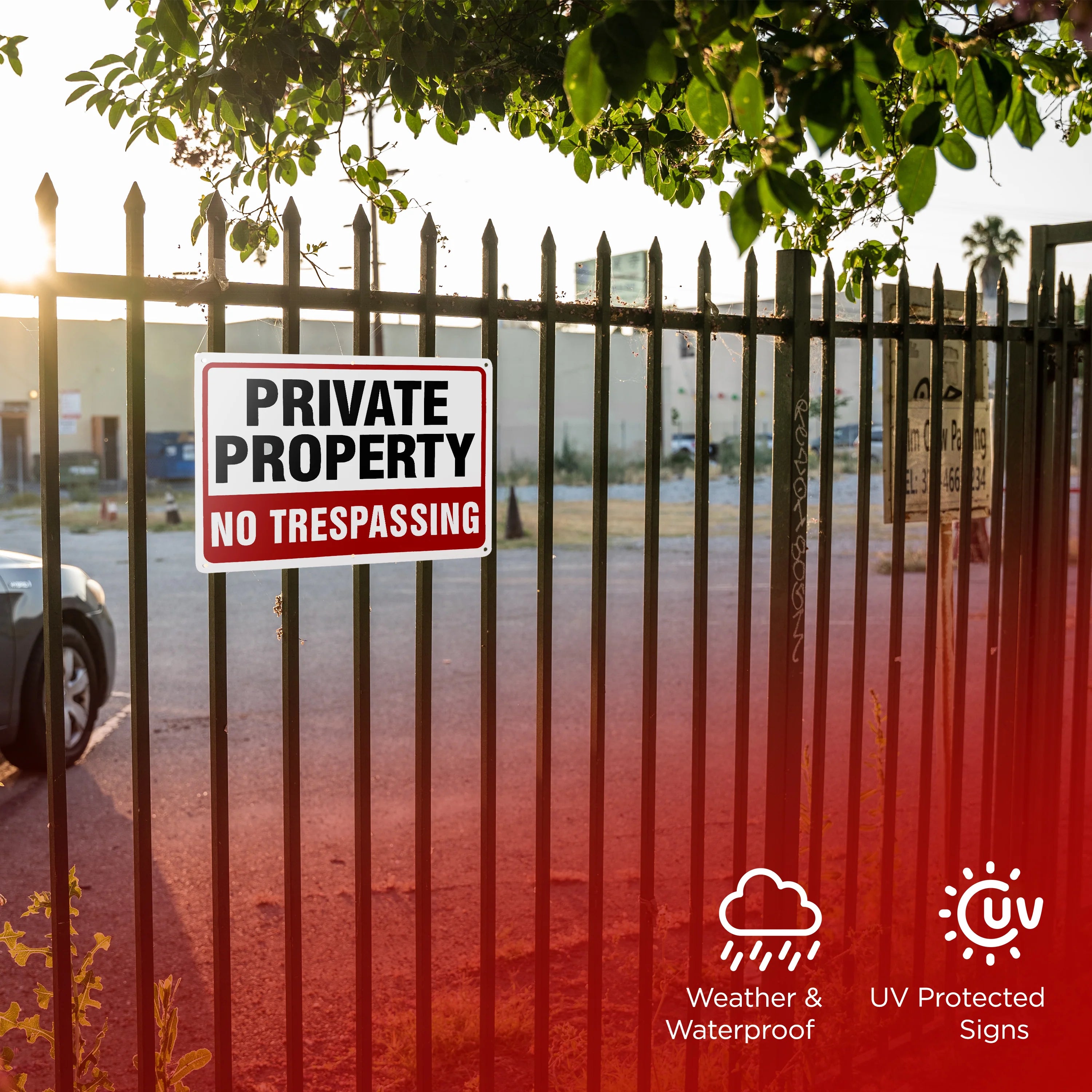 No Trespassing Signs for Private Property 10x7 Aluminum