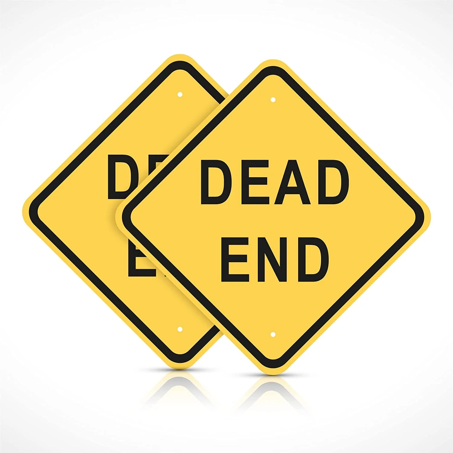 Dead End Road Sign 12” X 12” Aluminum