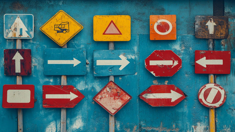 What are traffic signs made of?