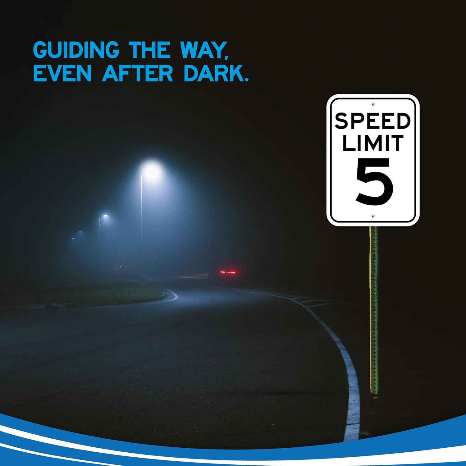 Two speed limit signs with 'SPEED LIMIT 5' text on a white background