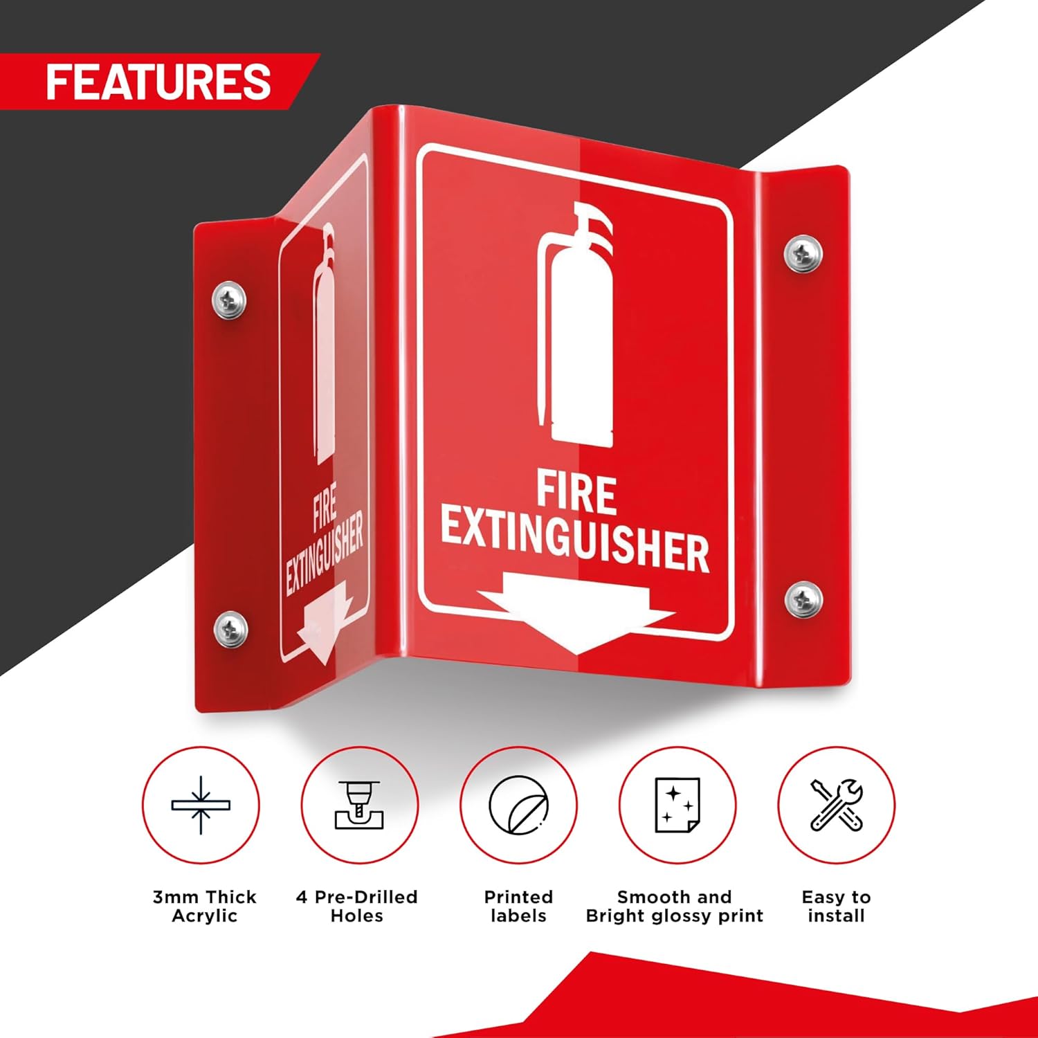 Fire Extinguisher Sign - Acrylic