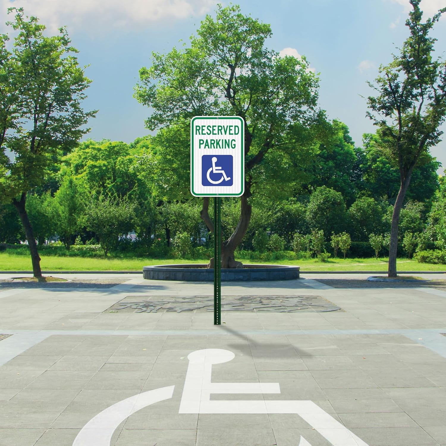 Handicap Parking Sign 12x18 - 60 MIL - Aluminum