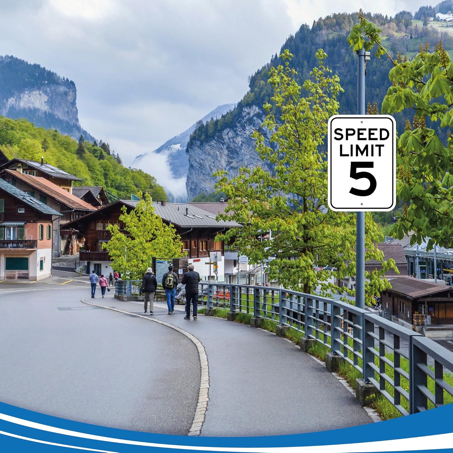 Speed Limit 5 MPH Sign - 12x18 - Aluminum