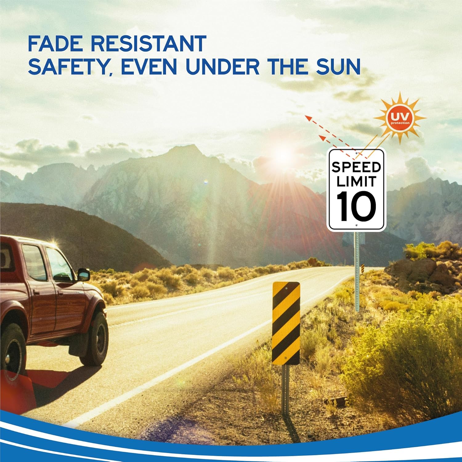 Speed Limit 10 MPH Sign - 12x18 - Aluminum