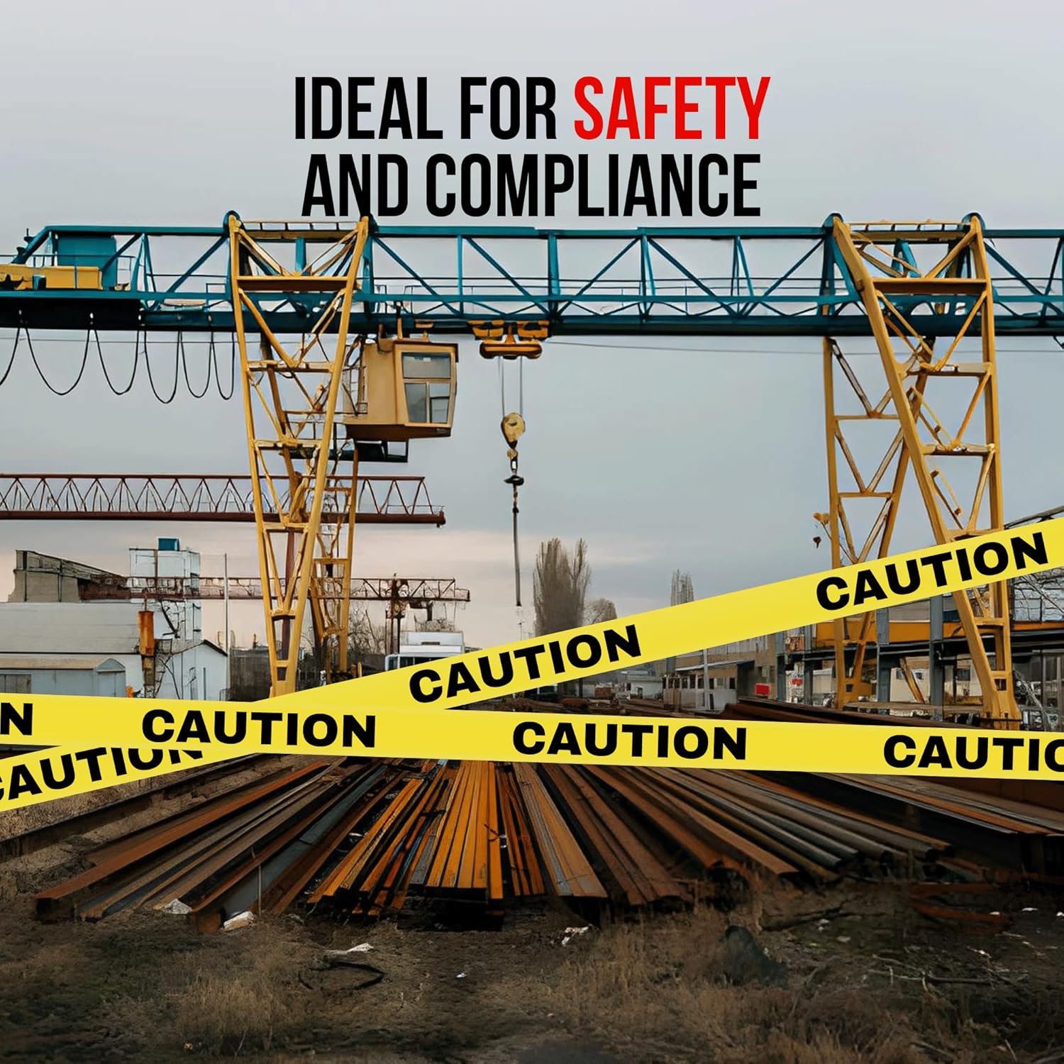 Yellow Caution Tape Roll - 3 x 1000 ft