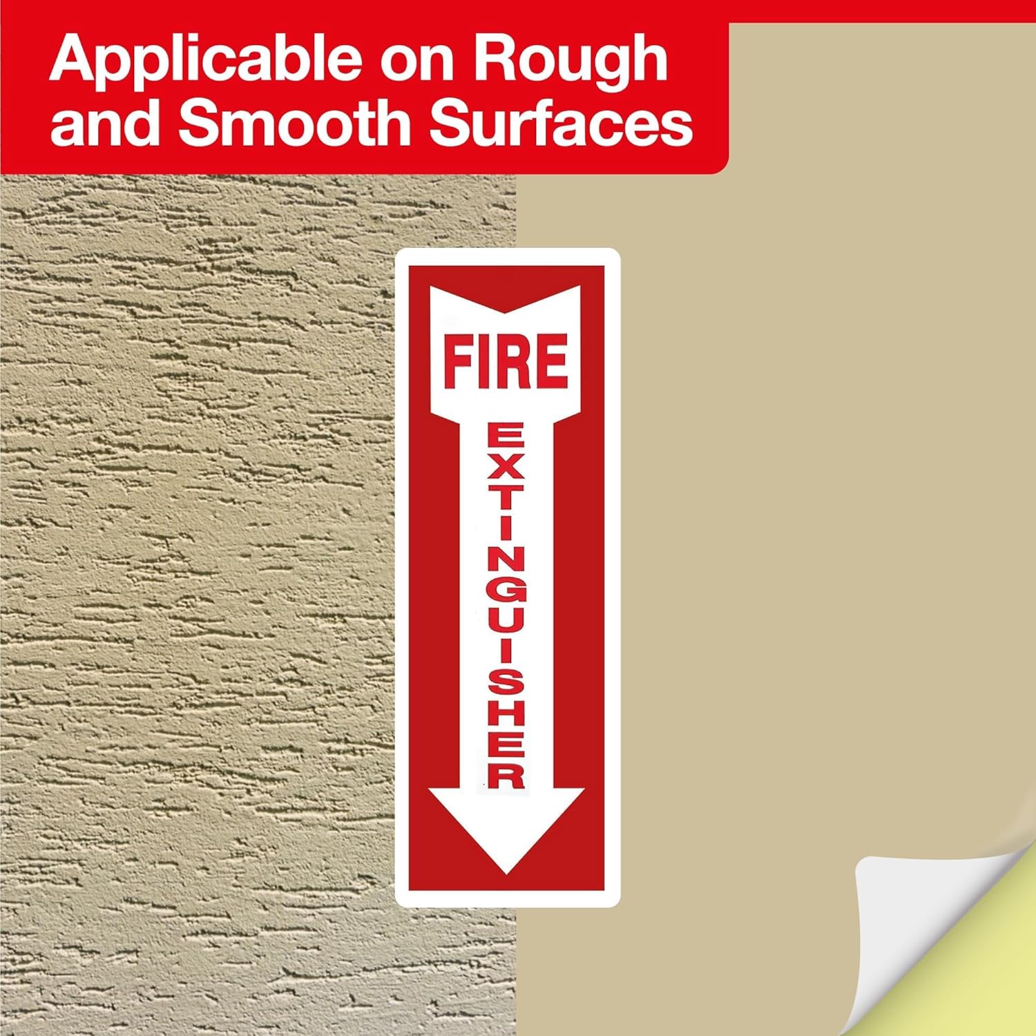 Fire Extinguisher Sign - 12x4 - 5 MIL - Sticker
