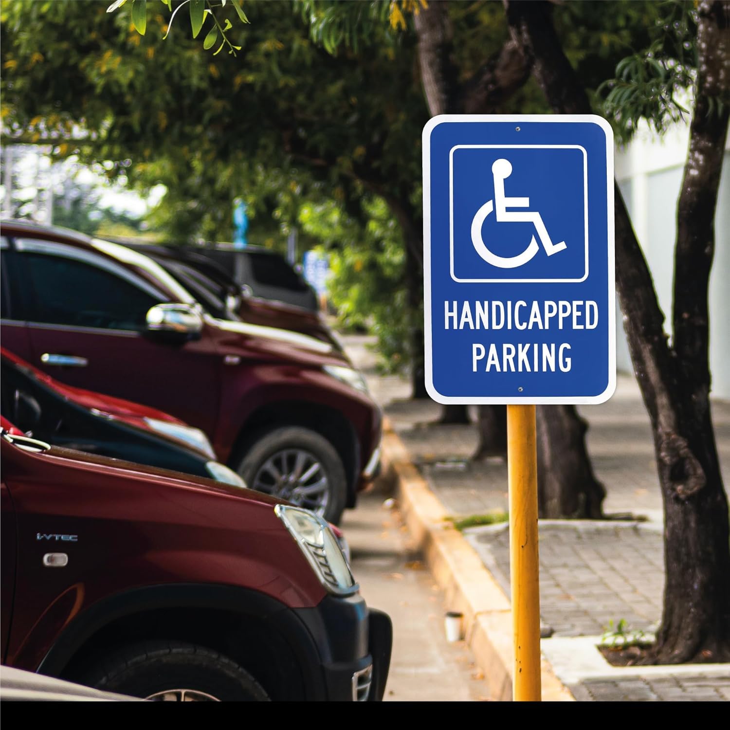 Handicapped Parking Sign - 12x18 - Aluminum