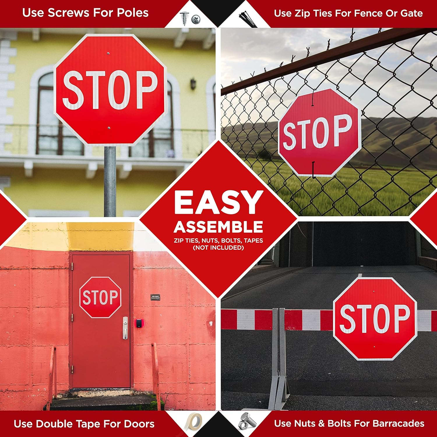 18x18 Stop Sign Aluminum 60 MIL - R1-1