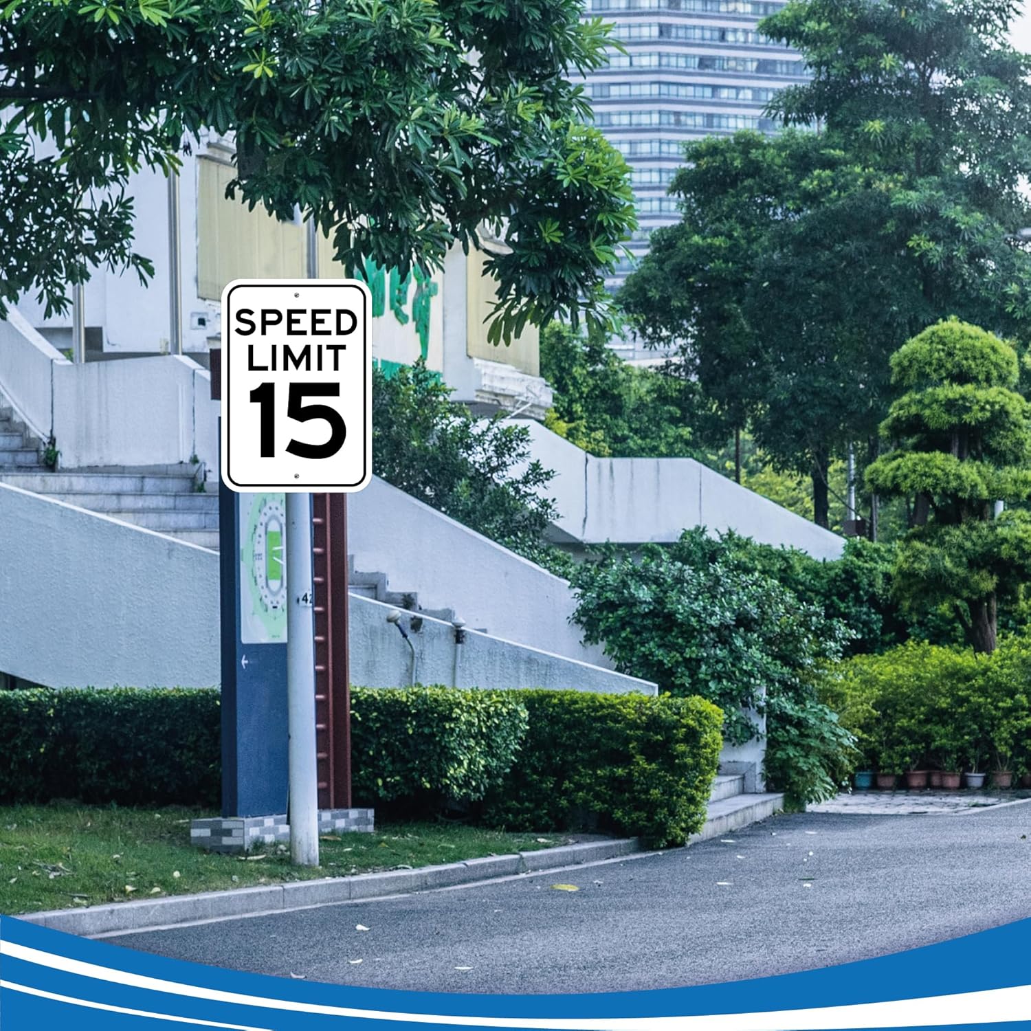 Speed Limit 15 MPH Sign - 12x18 - Aluminum