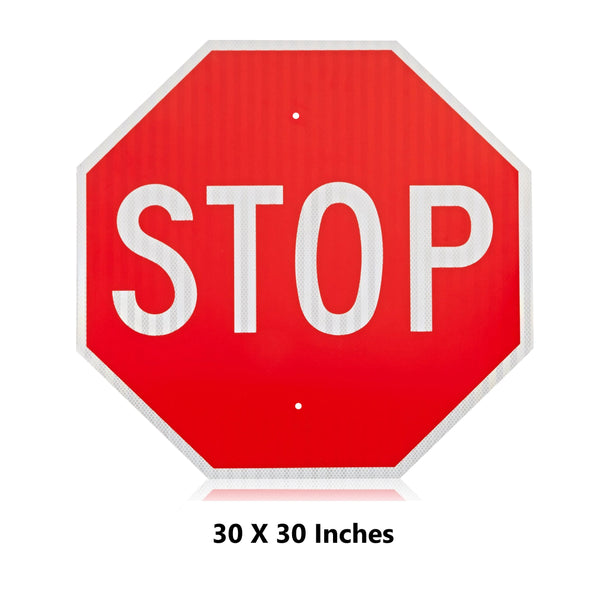 Buy 30” x 30” Stop Sign, Stop Warning Sign | Traffic Sign – Olanzu